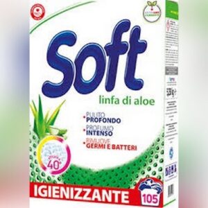 SOFT LAVATRICe POLVeRe 105 MIS. FUSTINO ALOe IGIeNIZ